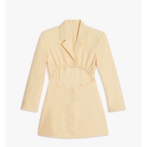 Weworewhat Stretch Crepe Cut-Out Blazer Dress